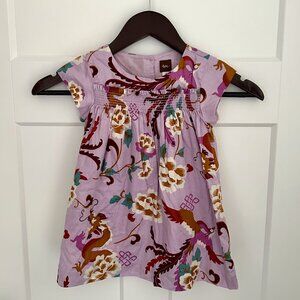 Beautiful nwot Tea Collection lavender and floral dress, size 2T